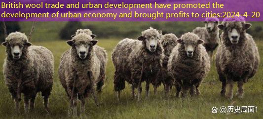British wool trade and urban development have promoted the development of urban economy and brought profits to cities